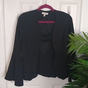 Black Bell Sleeve Jacket